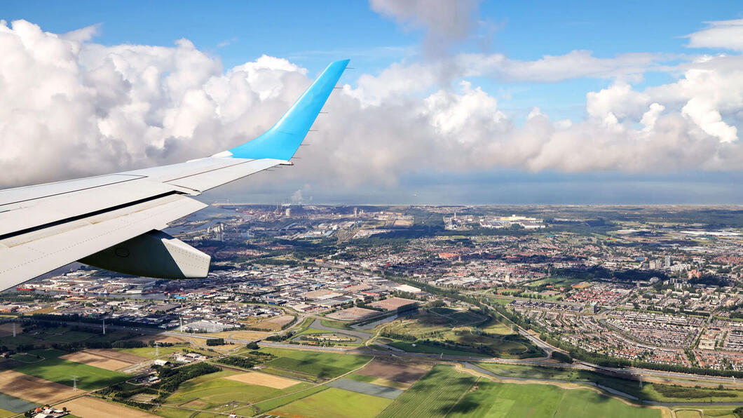 Omgeving van Schiphol vanuit de lucht gezien