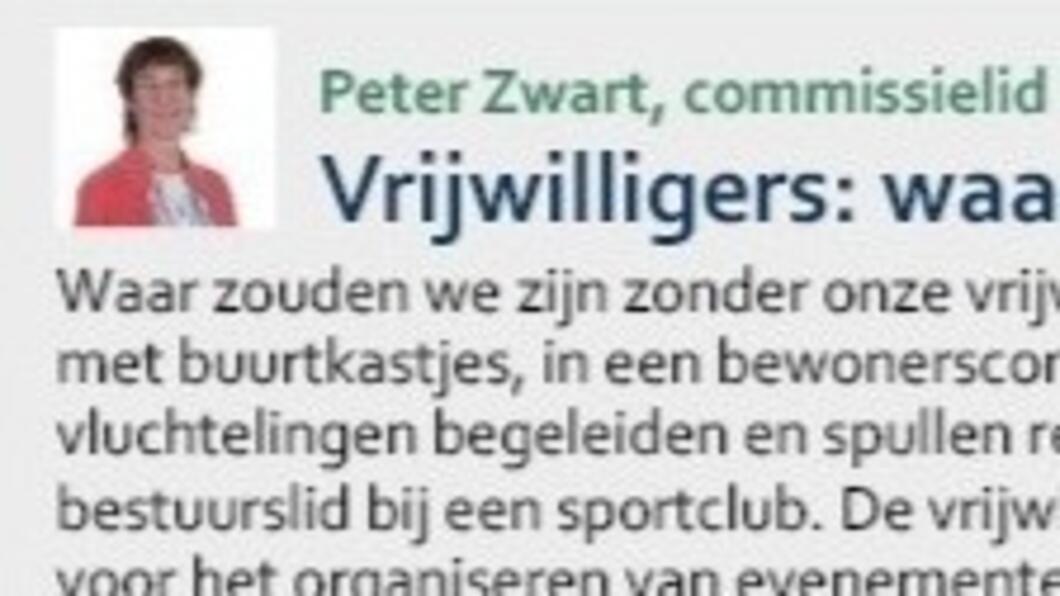 Kop van de column Reactie uit de fractie uit het Nieuwsblad Purmerend van 22 januari 2026