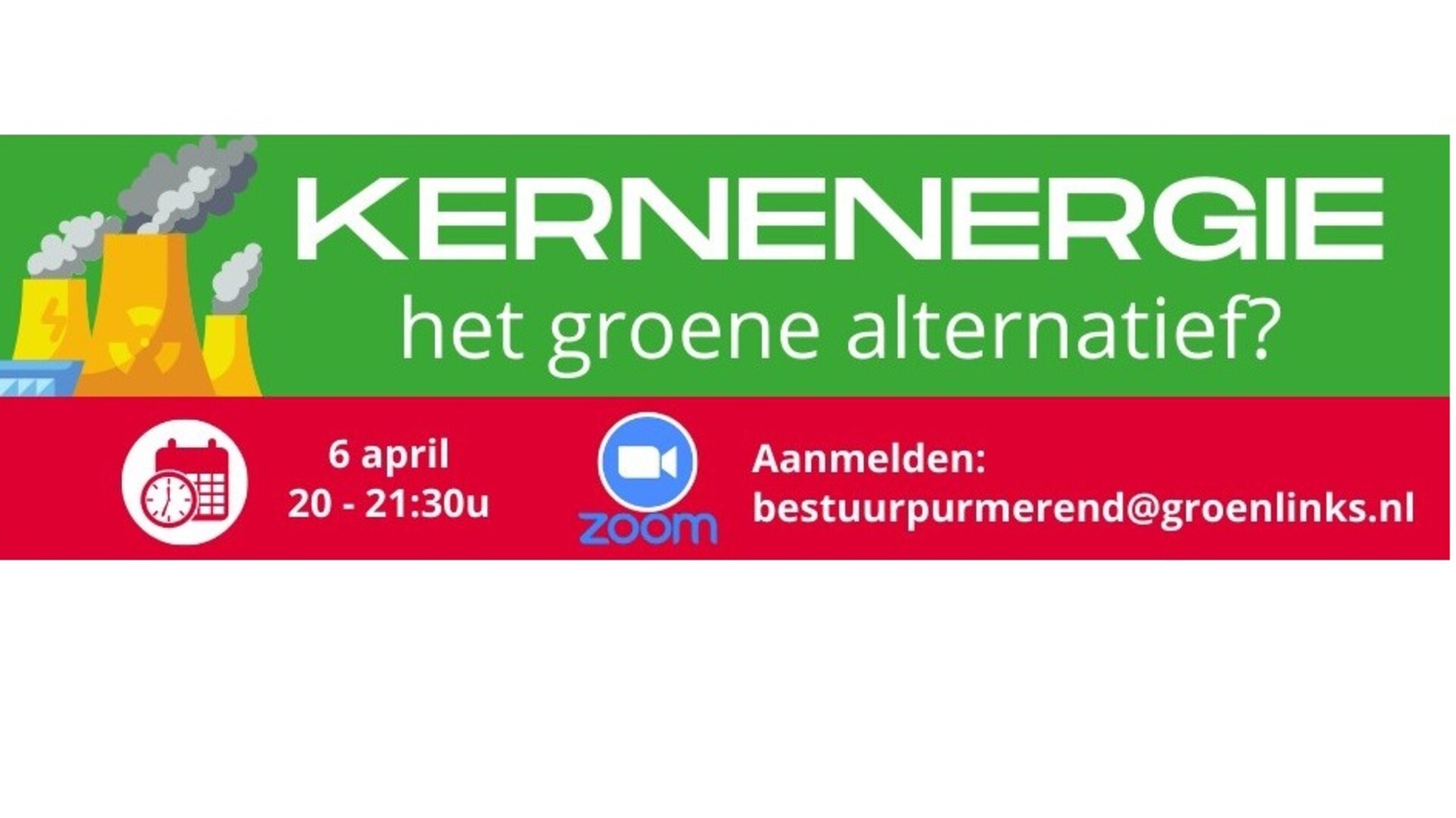 Aankondiging online-event kernenergie