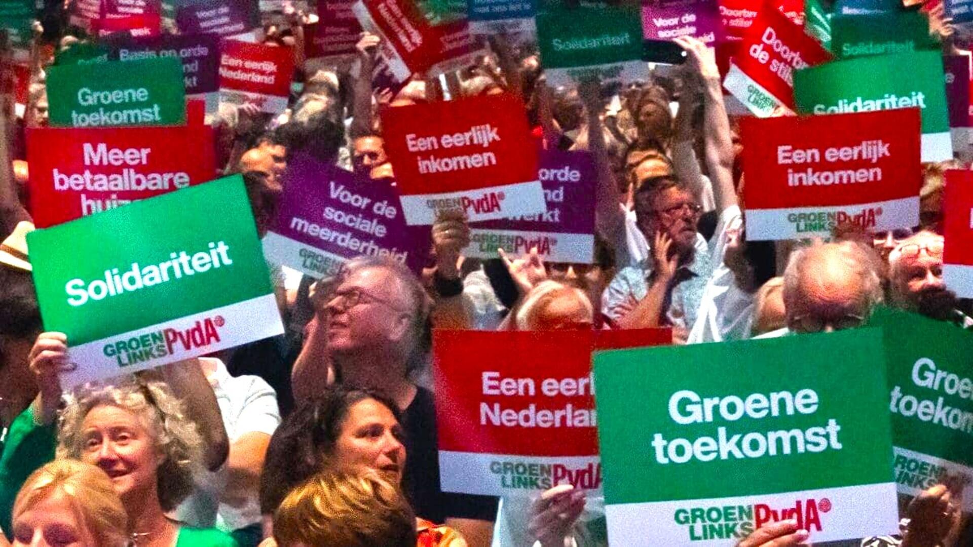 Beeld van congres GroenLinks-PvddA