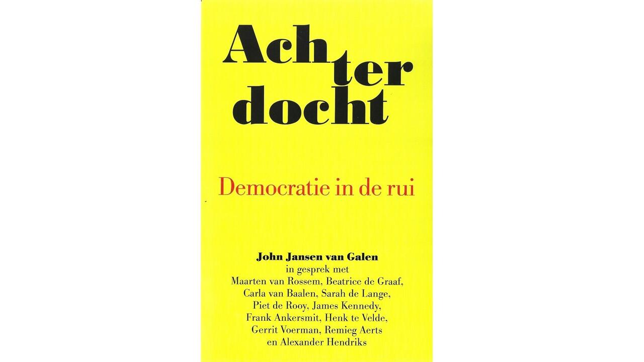 Boekomslag van het boek 'Achterdocht' van John Jansen van Galen